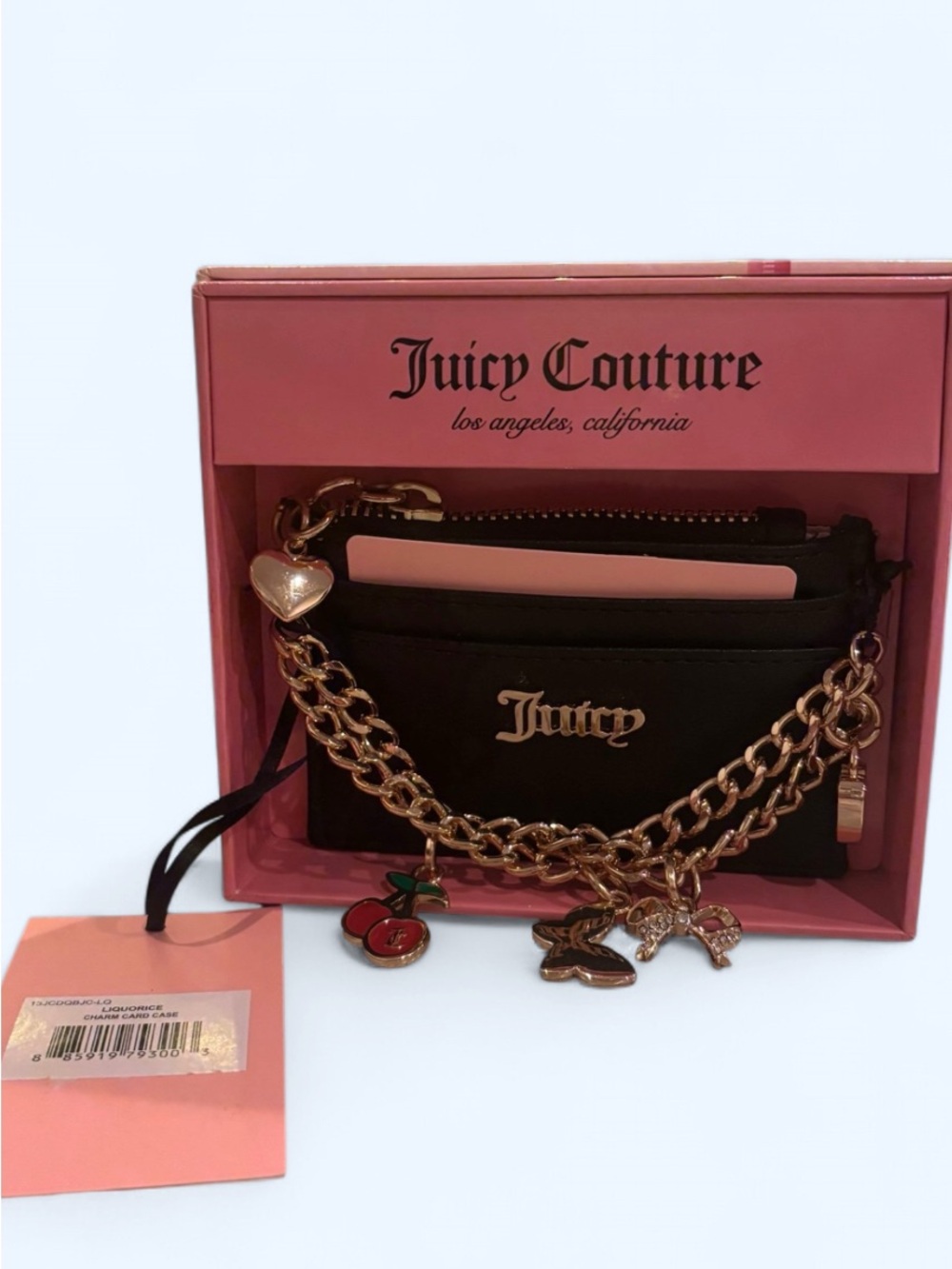 Juicy Couture Black Pouch with Gold Accents